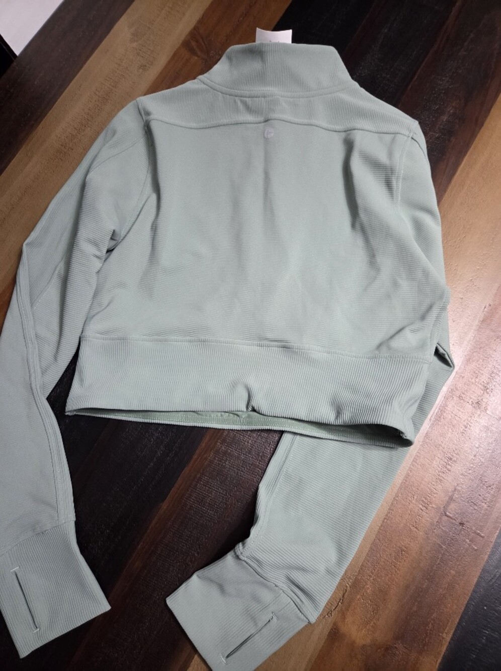 Women's Cropped Half-Zip Long-Sleeve Top - Picture 3 of 8
